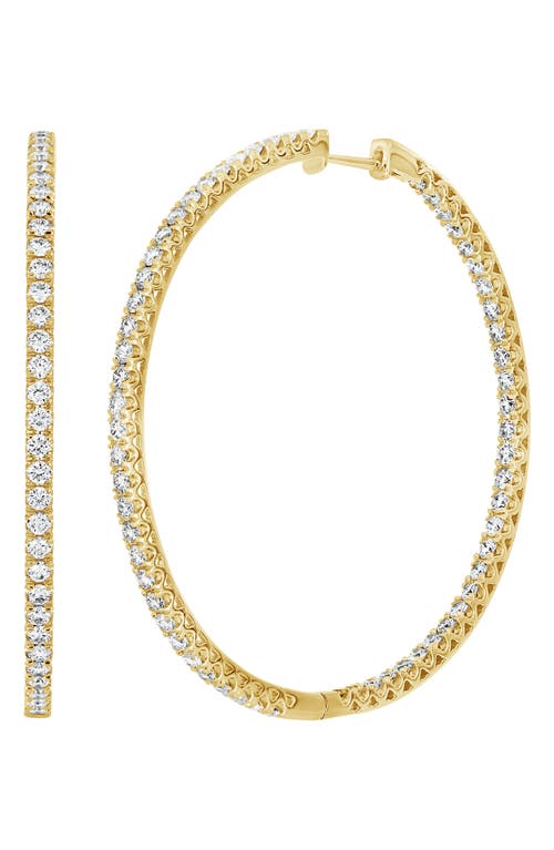 Bony Levy Inside Out Diamond Hoop Earrings In Gold