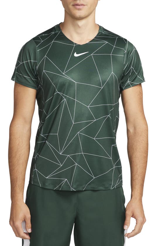 Nike Court Dri fit Advantage Men #39 s Tennis Top In Pro Green white ModeSens