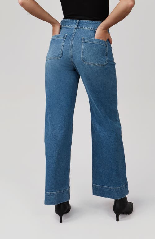 Lola Jeans Colette High Rise Wide Leg Jeans In Morning Day Light
