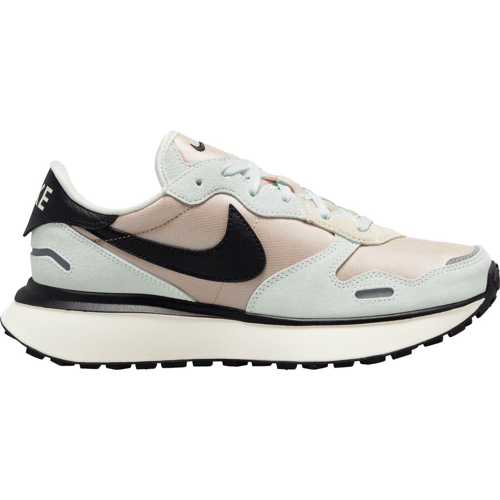 Nike Phoenix Waffle Sneaker In White/black/sand