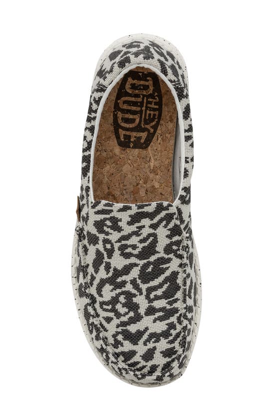 Hey Dude Misty Slip-on Sneaker In Cheetah Grey