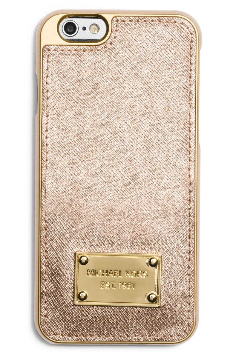 MICHAEL Michael Kors Metallic Leather iPhone 6 Case | Nordstrom