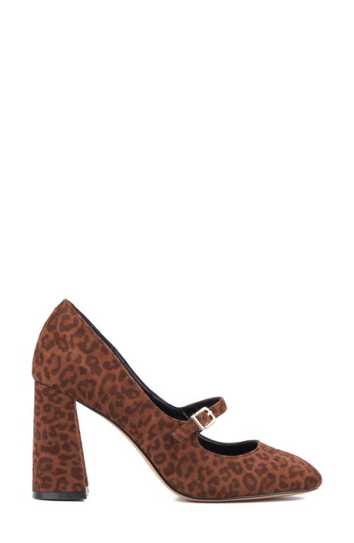 New York And Company Elaine Mary Jane Pump In Leopard
