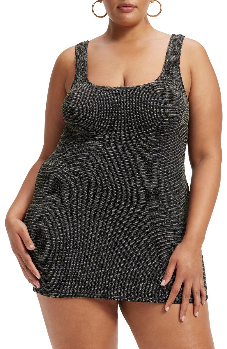 Good American Always Fits Sculpt Cover-Up Dress, Alternate, color, 