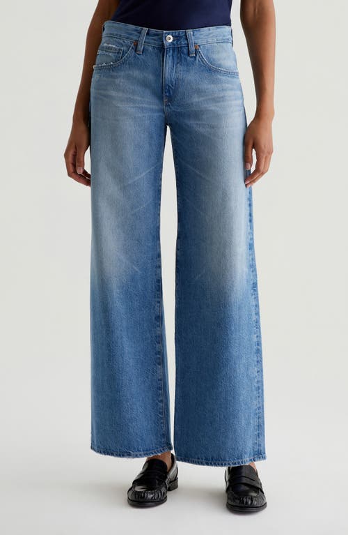 Shop Ag Adria Low Rise Bgy Wide Leg Jeans In Stockholm