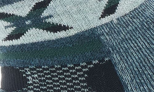 Smartwool Everyday Cabin Games Crew Socks In Twilight Blue