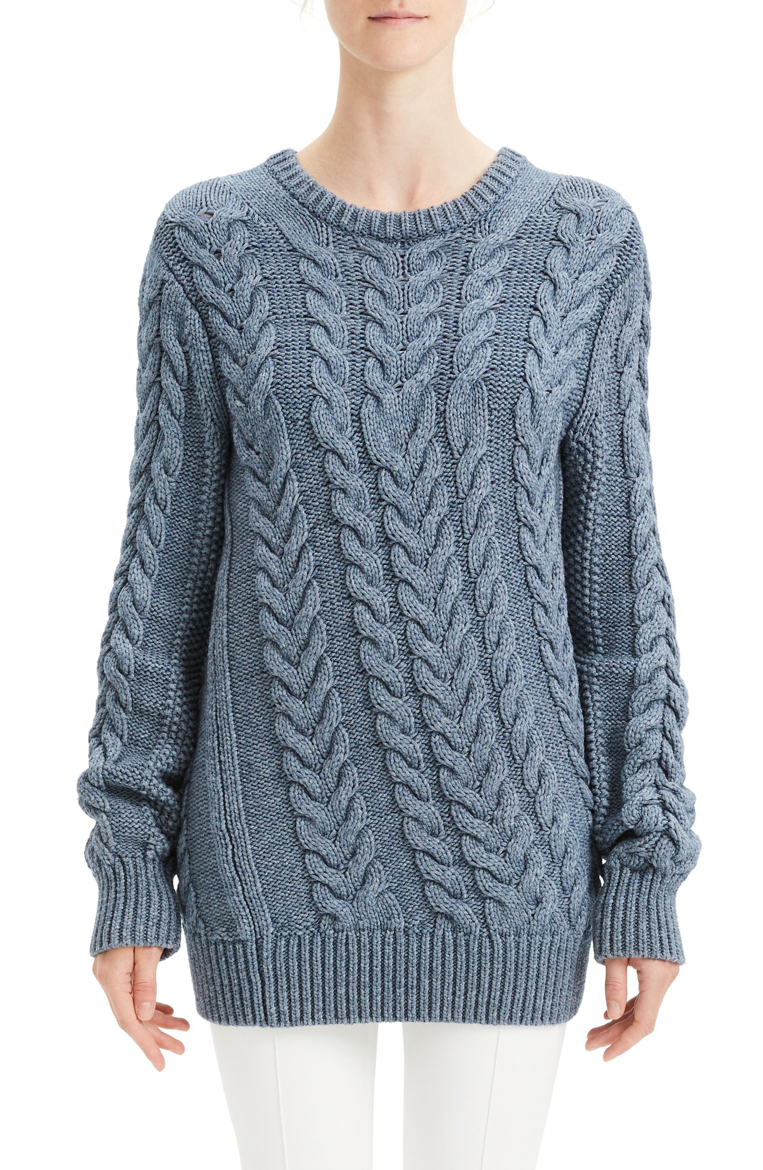 theory cable knit sweater