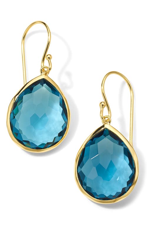 Ippolita Women's Medium 18k Green Gold & London Blue Topaz Teardrop Earrings In Gold/london Blue Topaz