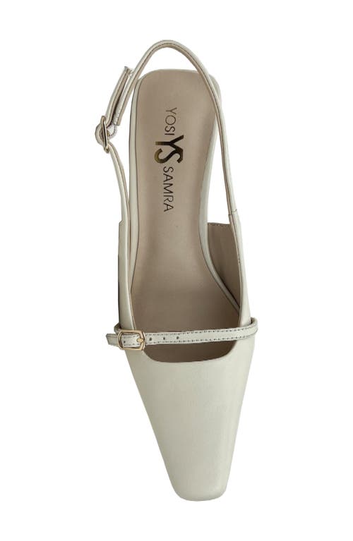 Shop Yosi Samra Kate Slingback Pump In Bone