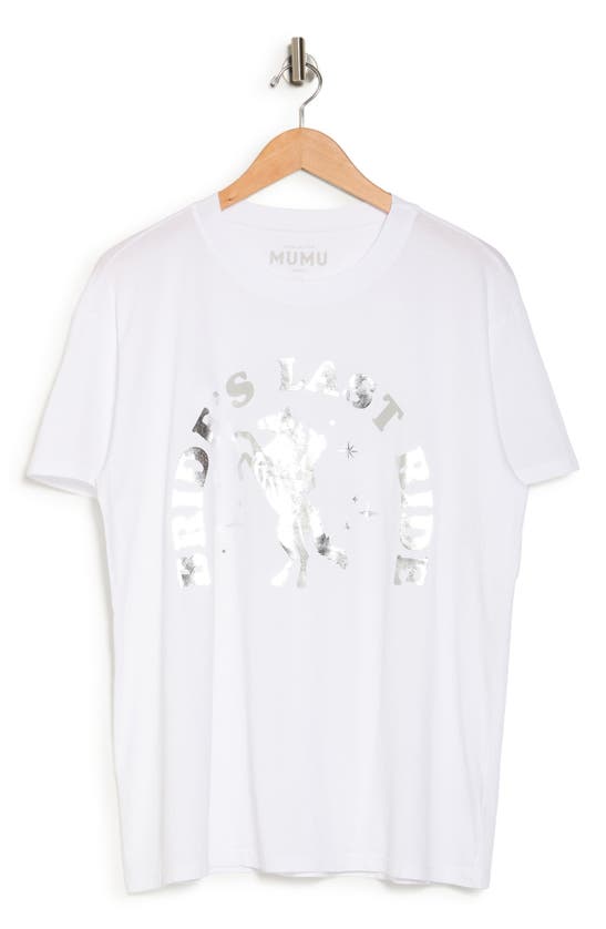 Show Me Your Mumu Travis Cotton Graphic T-shirt In White