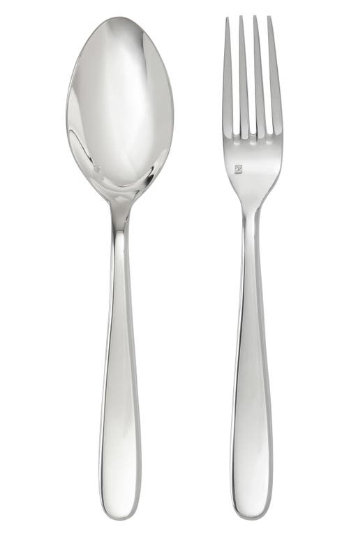 Fortessa Grand City 2-Piece Serving Set in Silver at Nordstrom