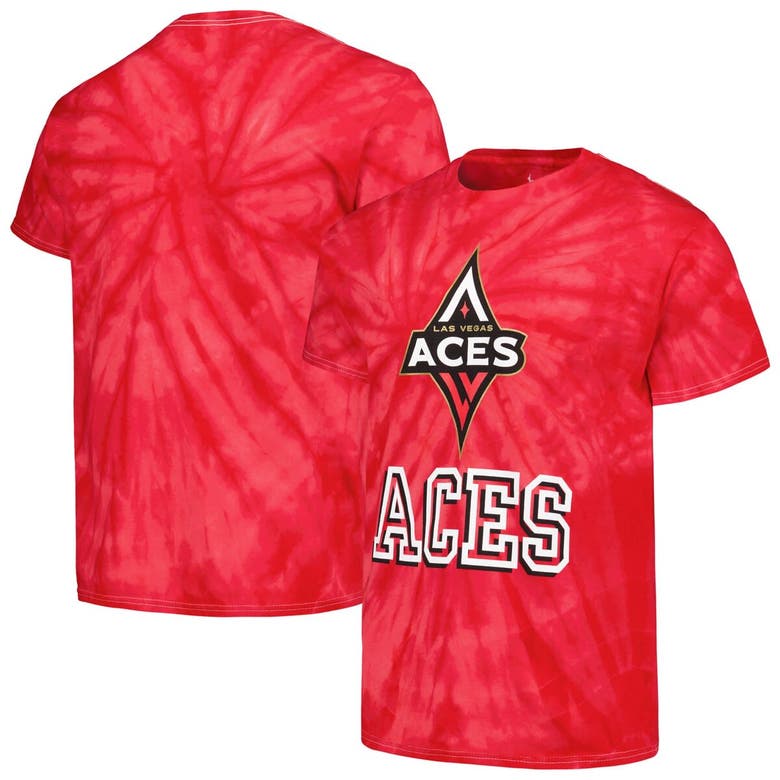 Shop Stitches Unisex  Red Las Vegas Aces Tie-dye Logo T-shirt