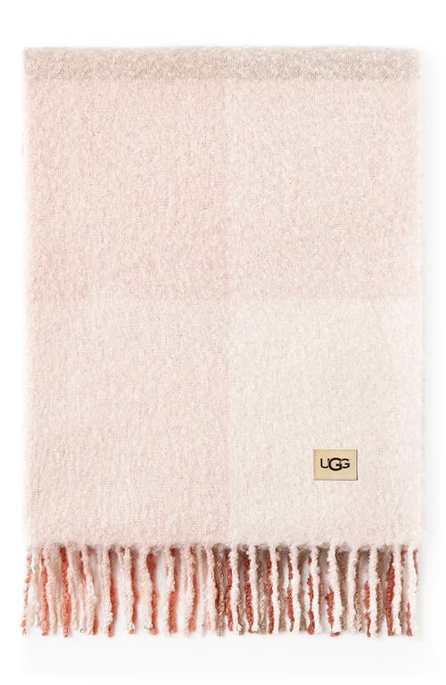 UGG(r) Brook Plaid Throw in Rosewater Multi at Nordstrom