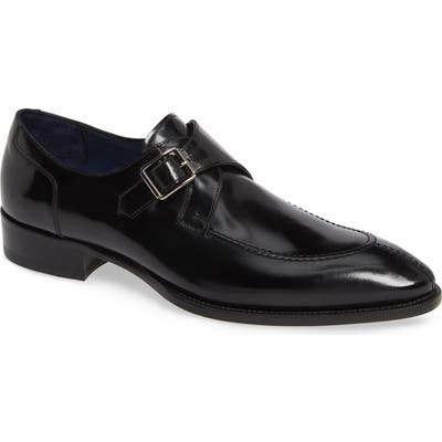 Mezlan Single Buckle Monk Shoe- Black