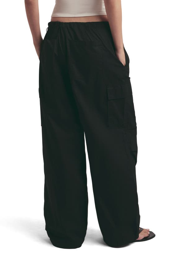 Shop Favorite Daughter The Low Cotton Cargo Pants In Black