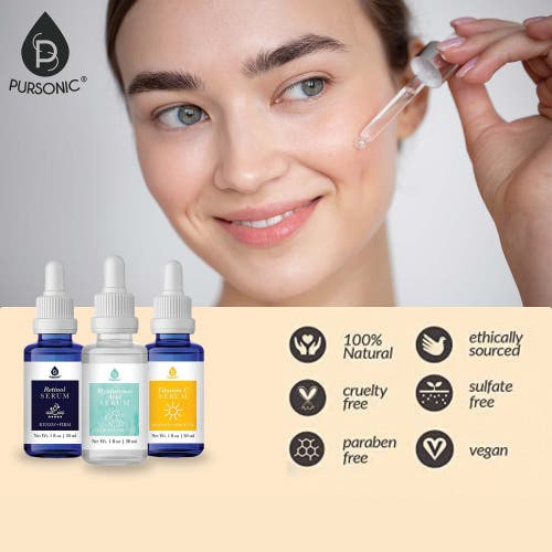 Pursonic Anti-aging Serum Set In Multicolor