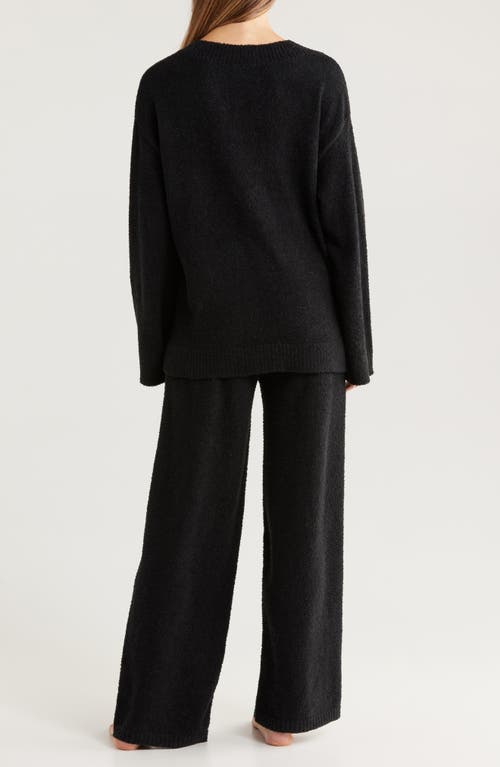 Nordstrom So Soft Sweater & Lounge Pants Set In Black