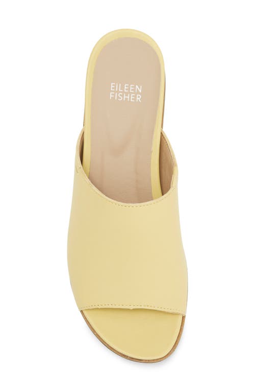Shop Eileen Fisher Koha Leather Sandal In Butter
