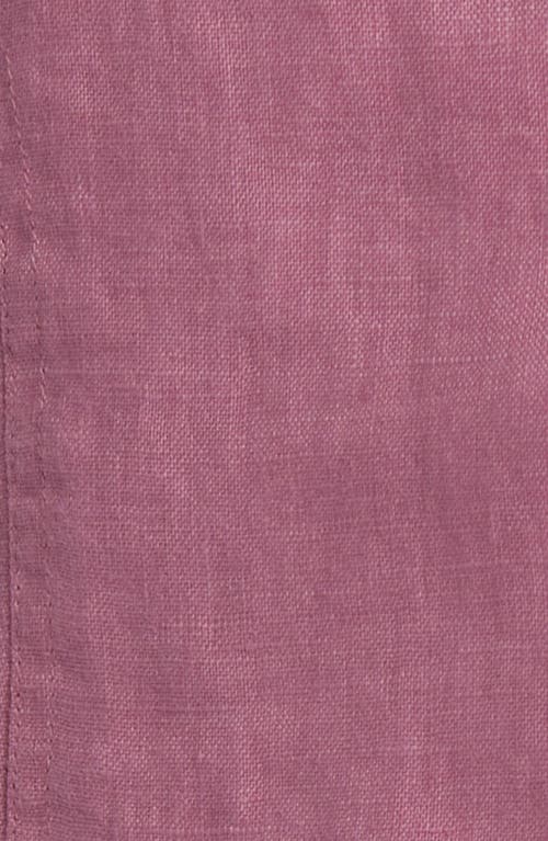 Shop Madewell Single Breasted Linen Vest In Shaded Pink