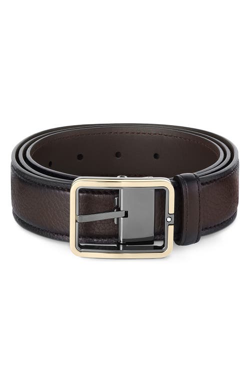 Montblanc Leather Belt in Brown at Nordstrom