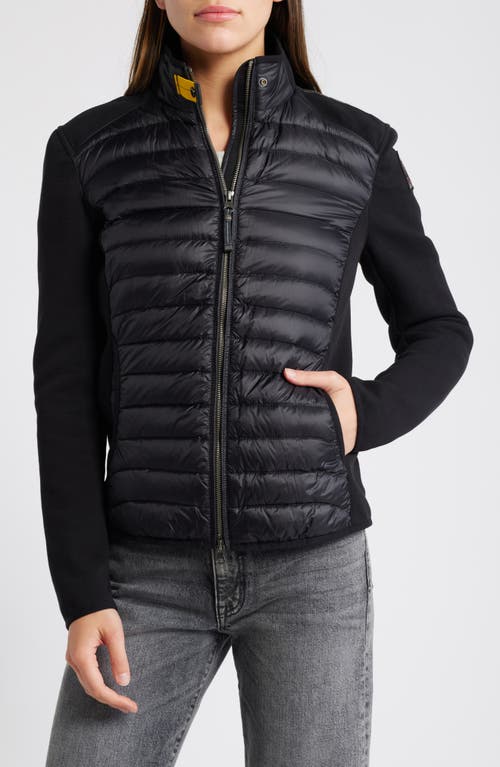 Parajumpers Long-sleeved Hooded Cotton-padded Suit In Black