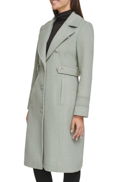 Kenneth Cole New York Notch Lapel Military Coat In Sage