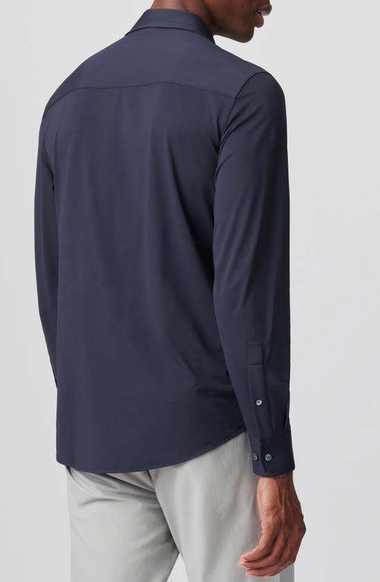 Shop Rhone Commuter Slim Fit Button-up Shirt In True Navy