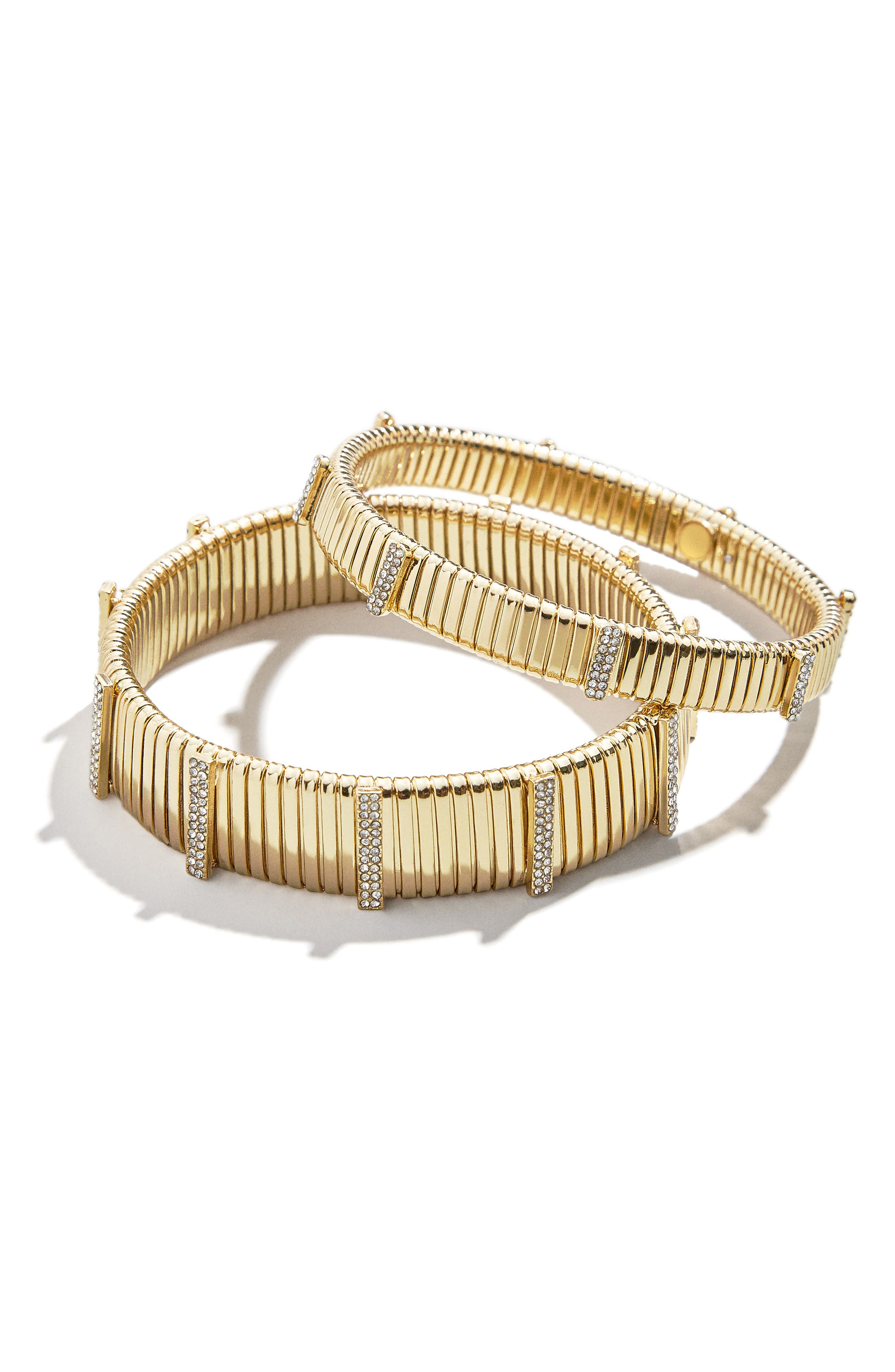 Val Cuff Bracelet - Clear – Gold cuff bracelet – BaubleBar