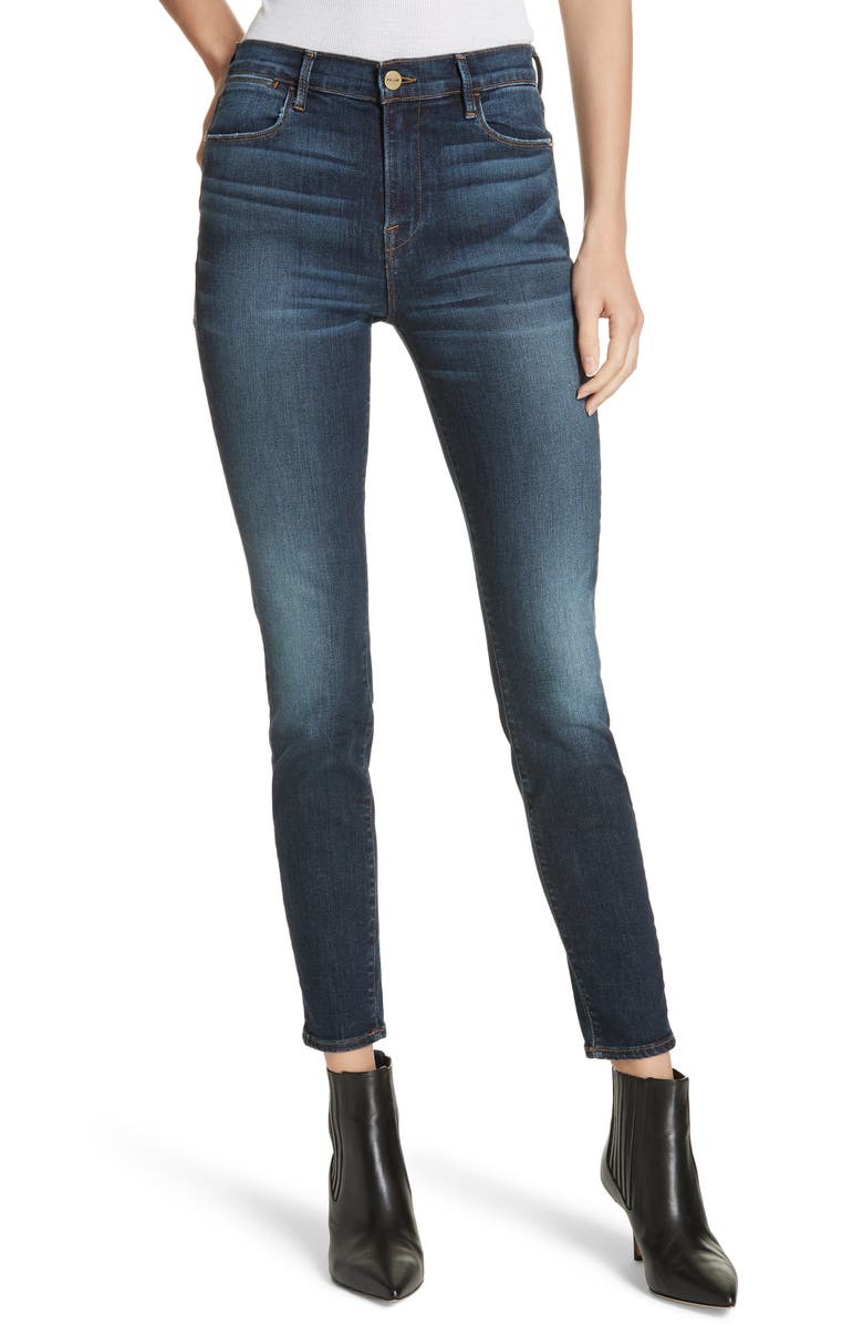 FRAME Le High Crop Skinny Jeans (Loehr) | Nordstrom