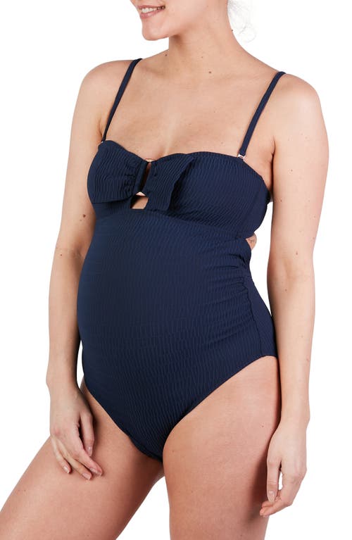 Cache Coeur Bow One-Piece Maternity Swimsuit at Nordstrom,