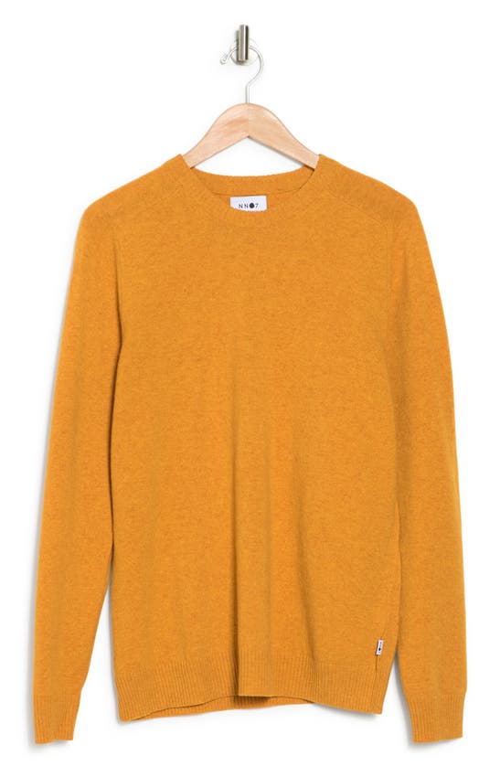 Nn07 Edward 6333 Lambswool Crewneck Sweater In Warm Yellow
