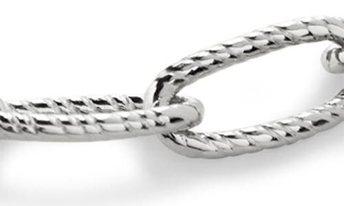 Monica Vinader Chain Link Friendship Slider Bracelet In Sterling Silver
