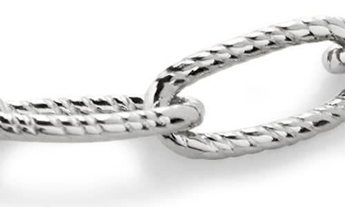 Shop Monica Vinader Chain Link Friendship Slider Bracelet In Sterling Silver