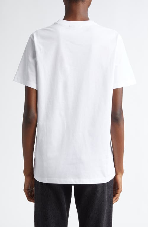 Ganni Leopard Print Relaxed Jersey T-shirt In White