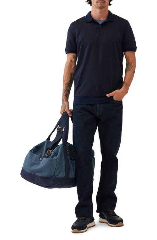 Shop Rodd & Gunn Leeson Geo Pattern Cotton Polo In Midnight