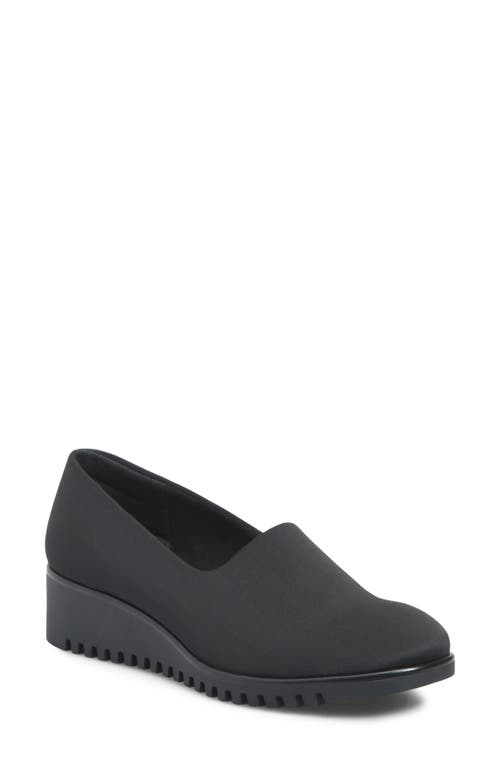 Comfortiva Dana Platform Wedge Slip-on In Black