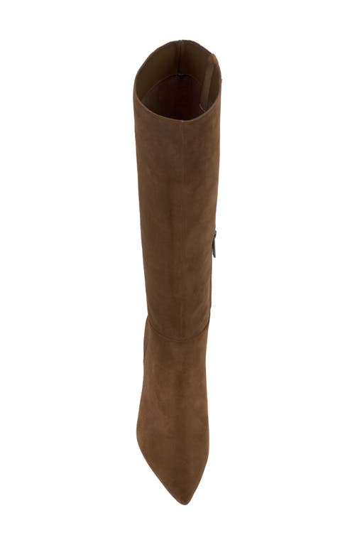 Shop Vince Camuto Brigitte Pointed Toe Knee High Boot In Reishi Brown