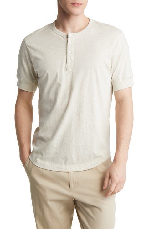 mens beige henley