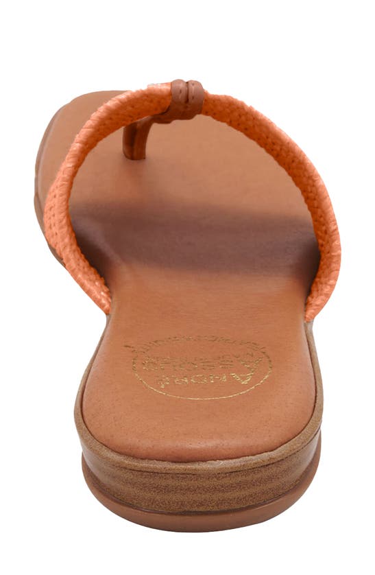 Shop Andre Assous Nice Featherweight Woven Flip Flop In Orange