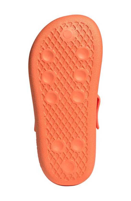 Shop Adidas Originals Adifoam Adilette Slide Sandal In Solar Red