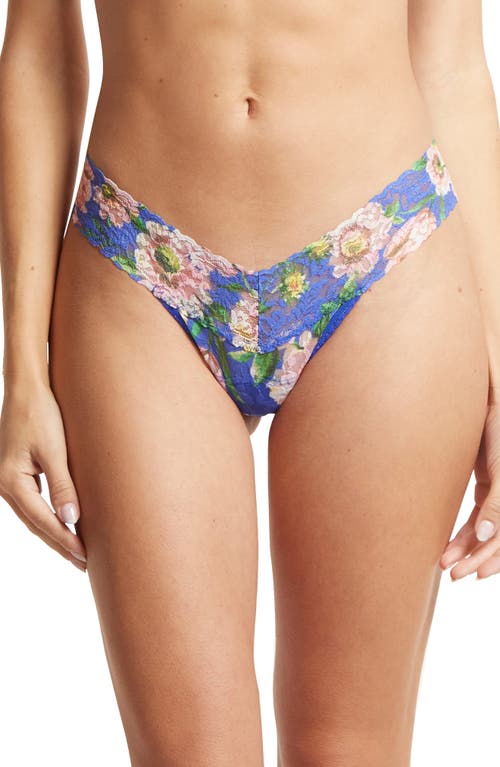 Print Low Rise Thong in Happy Place