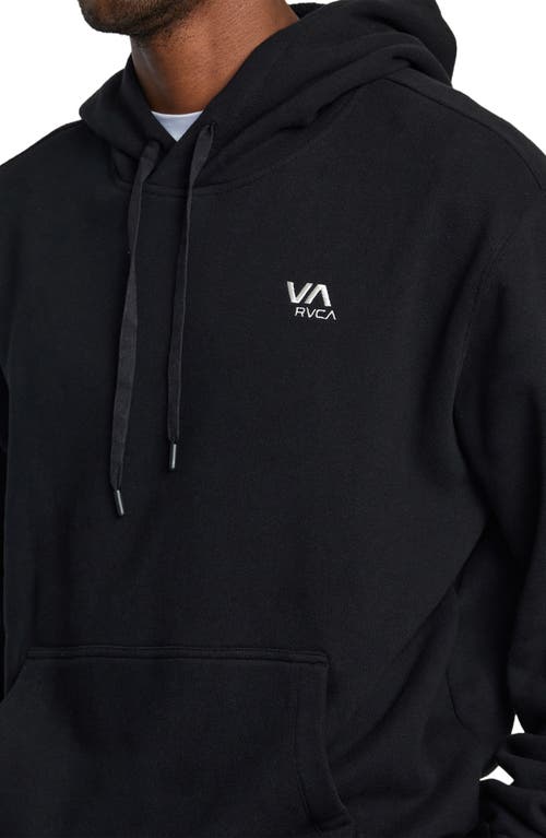 Shop Rvca Essential Pullover Hoodie In Black