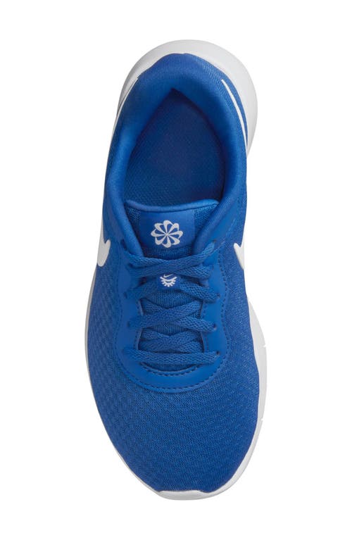 Shop Nike Kids' Tanjun Ez Sneaker In Game Royal/white/white