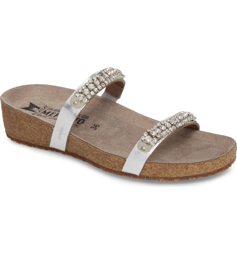 Mephisto Ivana Crystal Embellished Slide Sandal Women Mephisto Ivana Crystal Embellished Slide Sandal Women
