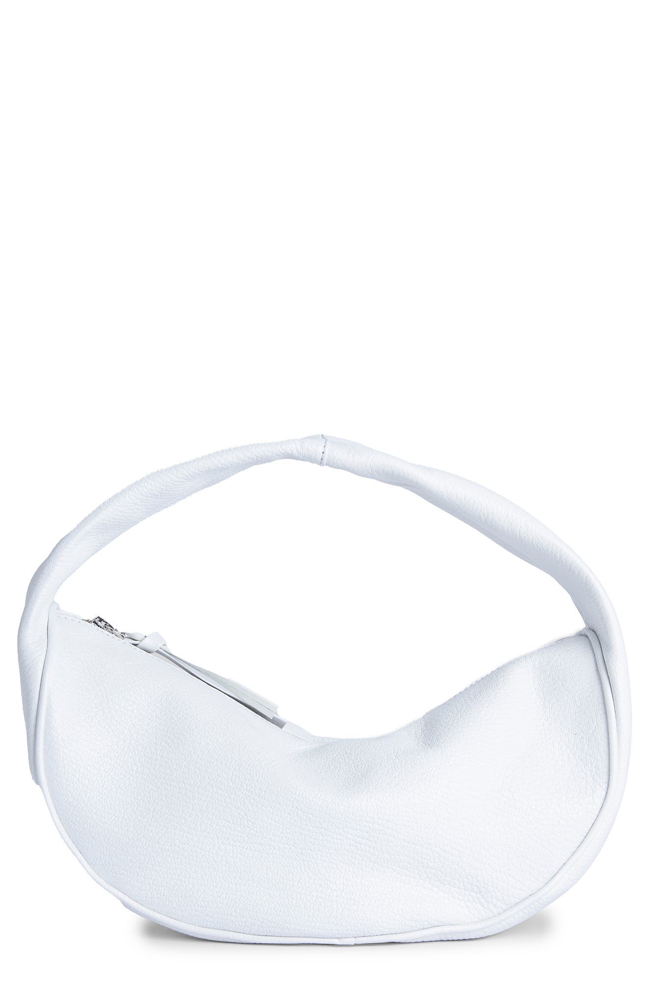 By Far Cush Leather Bag in White at Nordstrom