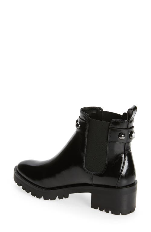 Karl Lagerfeld Paris Porshay Lug Sole Bootie In Black/black