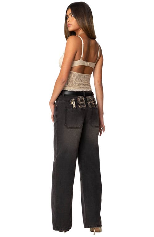Edikted Charisma Lace Camisole In Beige