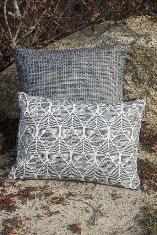 Anaya Pure Air Cool Tropics Outdoor Pillow In Black