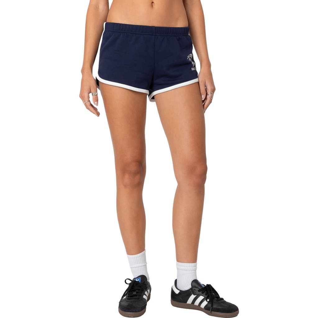 Edikted California Contrast Shorts In Navy