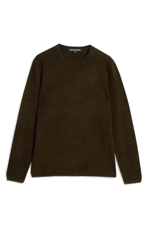 Shop John Varvatos Mercer Wave Long Sleeve T-shirt In Dark Brown